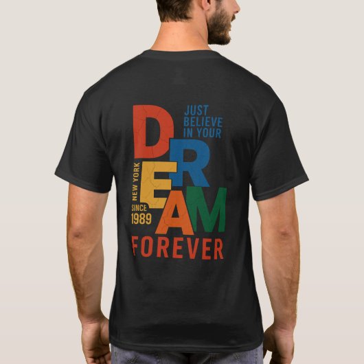 T-shirt foncé de base (Dos)