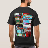 T-Shirt foncé de base – Abstrait de réflexion sur (Dos)