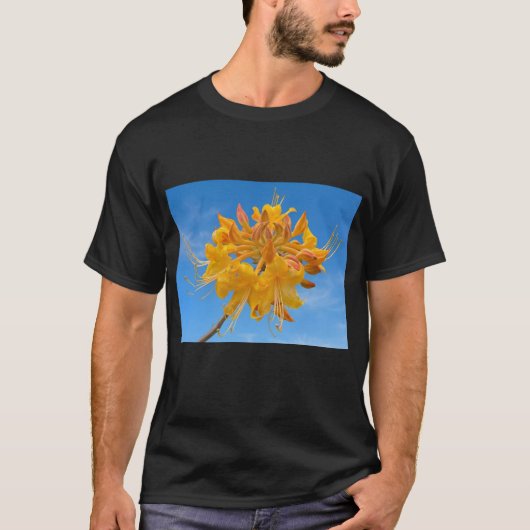 T-shirt foncé de base avec Azalée de la flamme de (Devant)