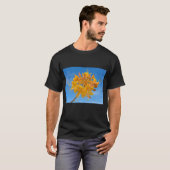 T-shirt foncé de base avec Azalée de la flamme de (Devant entier)