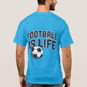 T-shirt foncé de base avec design numérique coloré (Dos)