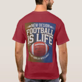 T-shirt foncé de base avec design numérique dynami (Dos)