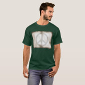T-shirt foncé de base de paix (Devant entier)