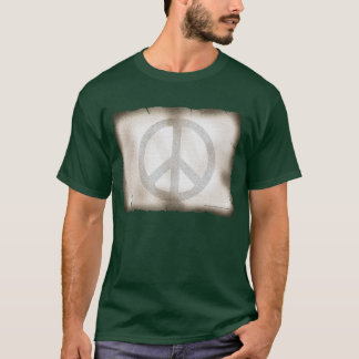 T-shirt foncé de base de paix