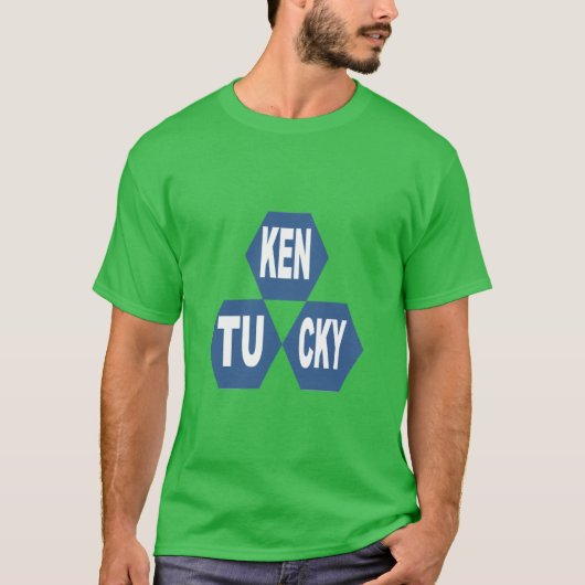 T-shirt foncé de base design vert KY SPORT (Devant)