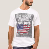 T-Shirt foncé de base – Emploi Liberté (Devant)