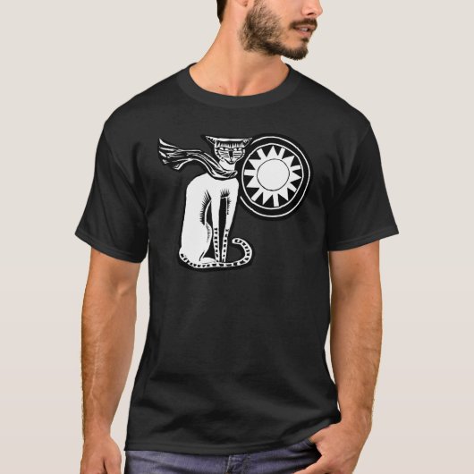 T-shirt foncé de base noir de conversation (Devant)