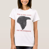 T-shirt foncé de déesse (Devant)