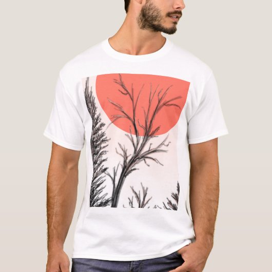 T-shirt foncé de forêt (Devant)