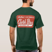 T-shirt foncé de frères de Clark avec le lettrage (Dos)
