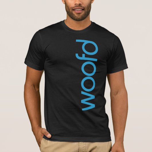 T-shirt foncé de "Woofd" (Devant)