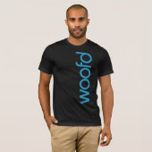 T-shirt foncé de "Woofd" (Devant entier)