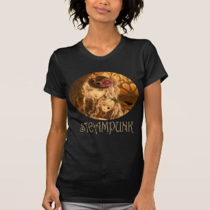T-shirt foncé d'imaginaire de Steampunk