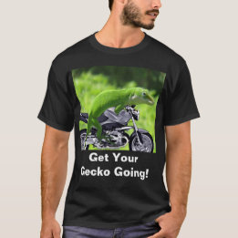 T-Shirt foncé du cavalier Hawaiien Vert Gecko