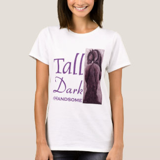 T-shirt Foncé et beau grands - cheval frison