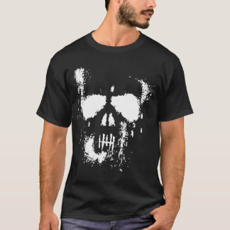 T-shirt (foncé) grunge de crâne