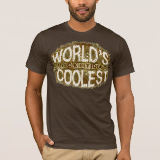 T-shirt foncé grunge de papa d'hockey