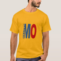 T-shirt foncé jaune MISSOURI VOETBAL