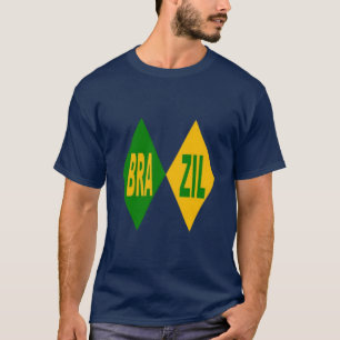 T-shirt foncé marine homme BRAZIL