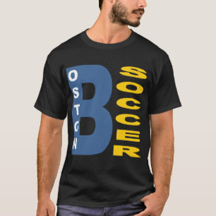 T-shirt foncé noir  BOSTON  SOCCER