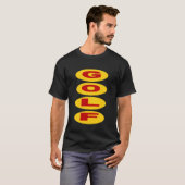 T-shirt foncé noir GOLF (Devant entier)