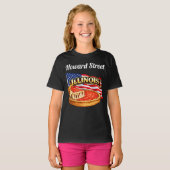 T-shirt foncé pour fille de l'Illinois (Devant entier)