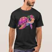 T-Shirt Foncé Tortue de Mer (Devant)