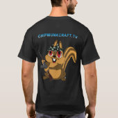 T-shirt foncé v2 de ChipmunkCraft (Dos)