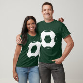 T-shirt foncé vert foret BALLON DE FOOT (Unisexe)