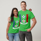 T-shirt foncé vert trèfle DESIGN USA (Unisexe)