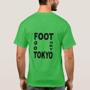 T-shirt foncé vert trèfle dos homme FOOT TOKYO