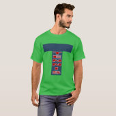 T-shirt foncé vert trèfle TENNIS (Devant entier)