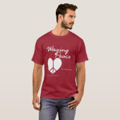 T-shirt foncé Waging Peace Heart (Devant entier)