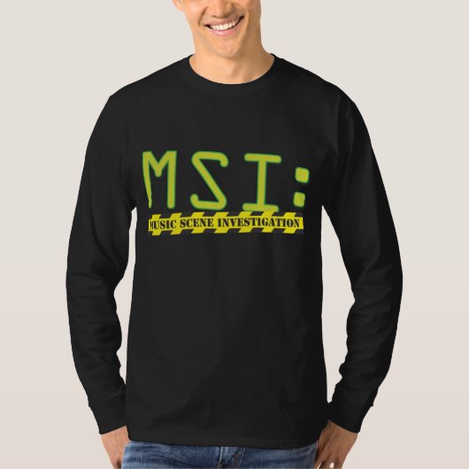 T-shirt Fonctionnaire MSI : Longue douille de logo (Devant)