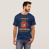 T-shirt Fonctionne au thé de constructeur (Devant entier)