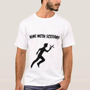 T-shirt Fonctionne Avec Des Ciseaux