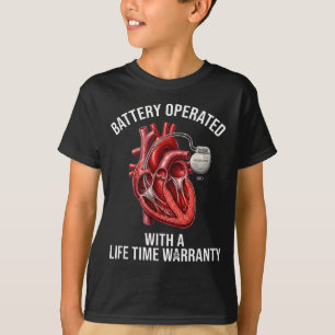 T-shirt Fonctionne avec des piles avec une garantie à vie