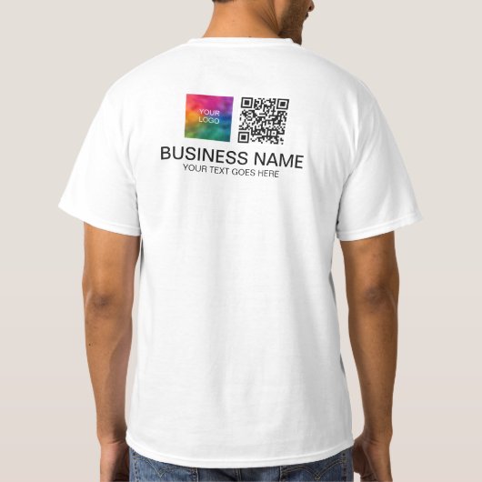 T-shirt Fonctionnement du logo de code QR des deux côtés i (Dos)