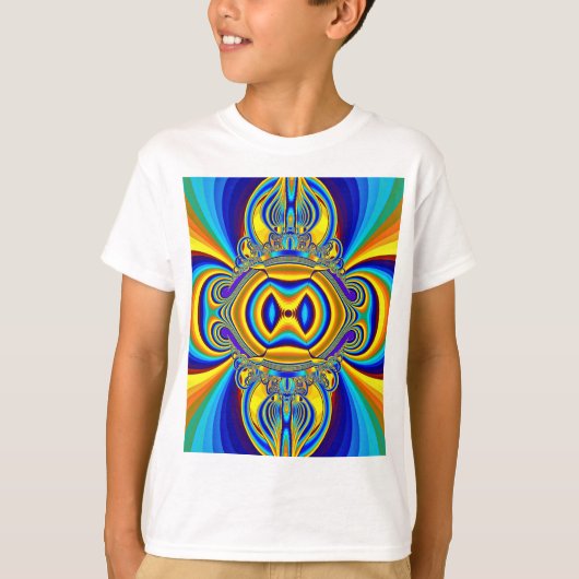 T-shirt Fond Abstrait Coloré-14334 (Devant)