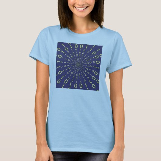 T-shirt Fond circulaire binaire (Devant)