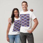 T-shirt Fond de demi-cercle abstrait (Unisexe)