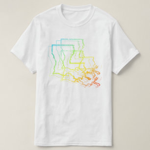 T-shirt fond de refroidissement de la louisiane