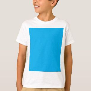 T-shirt Fond uni bleu cyan Style minimaliste d'été
