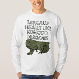 T-shirt Fondamentalement, J'Aime Vraiment Komodo Dragons D