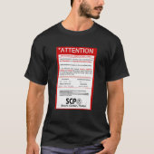 T-shirt Fondation Scp Fondation Scp Suspects Anomaleux (Devant)