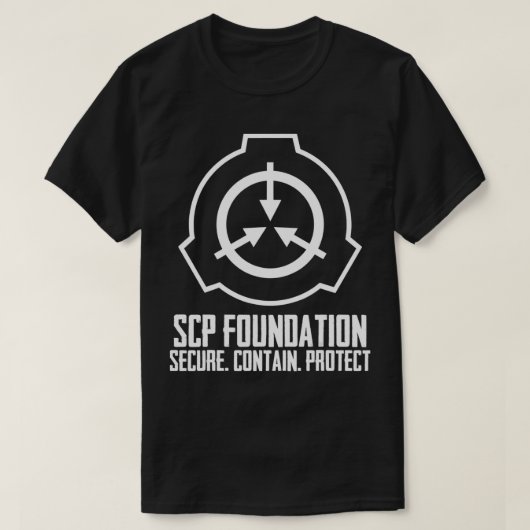 T-shirt Fondation SCP Mission I Fondation logo organisateu (Design devant)