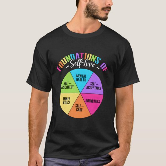 T-shirt Fondations De L'Acceptation De L'Amour Propre Déco (Devant)
