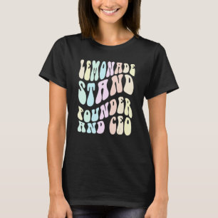 T-shirt Fondatrice et PDG de stand de LEMONADE Groovy, pat