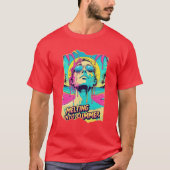 T-shirt Fondre En Été - Trippy Retro Beach Vibes Tee (Devant)