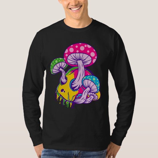 T-shirt Fondre le crâne psychédélique (Devant)